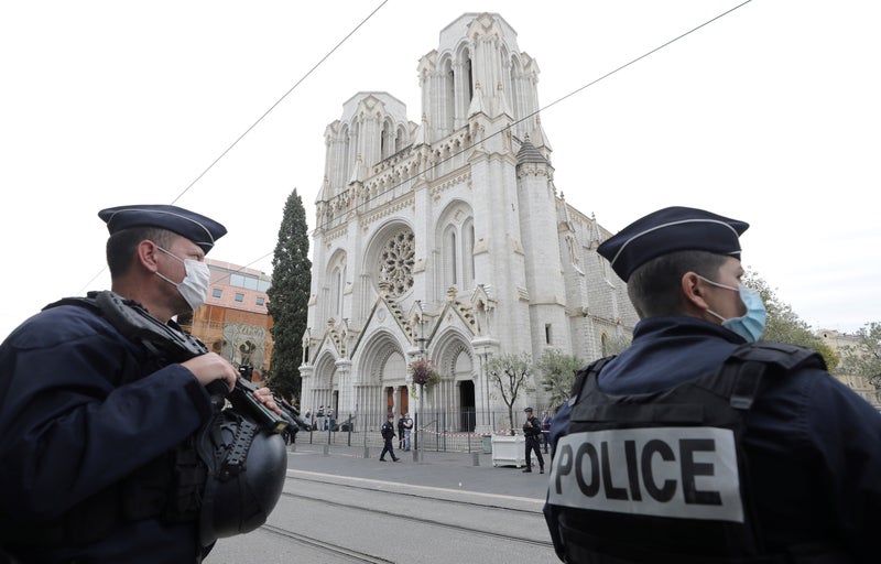 A Tunisian extremist is on trial accused of killing 3 people in a French church