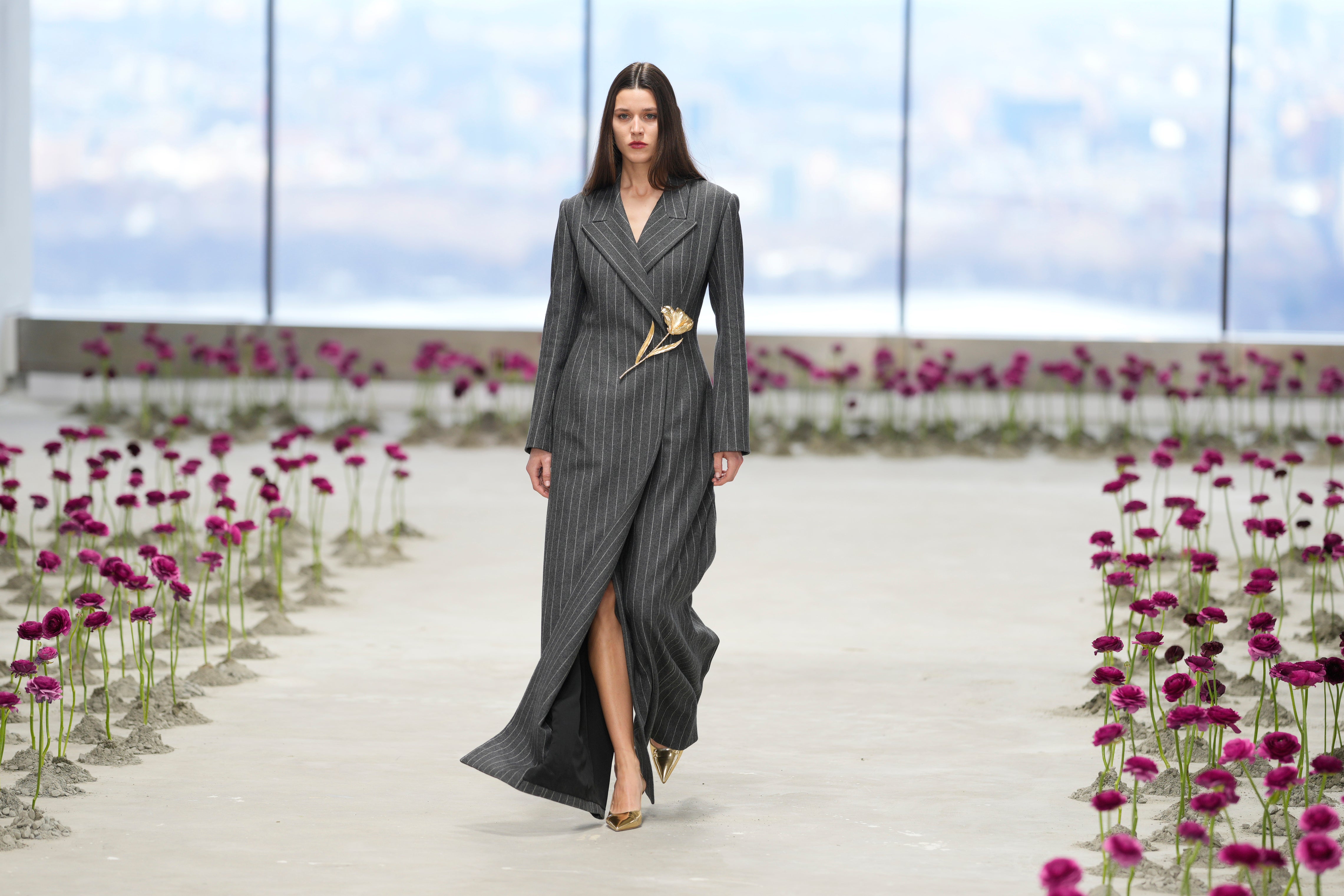 Carolina Herrera debuts new fall looks high above New York City