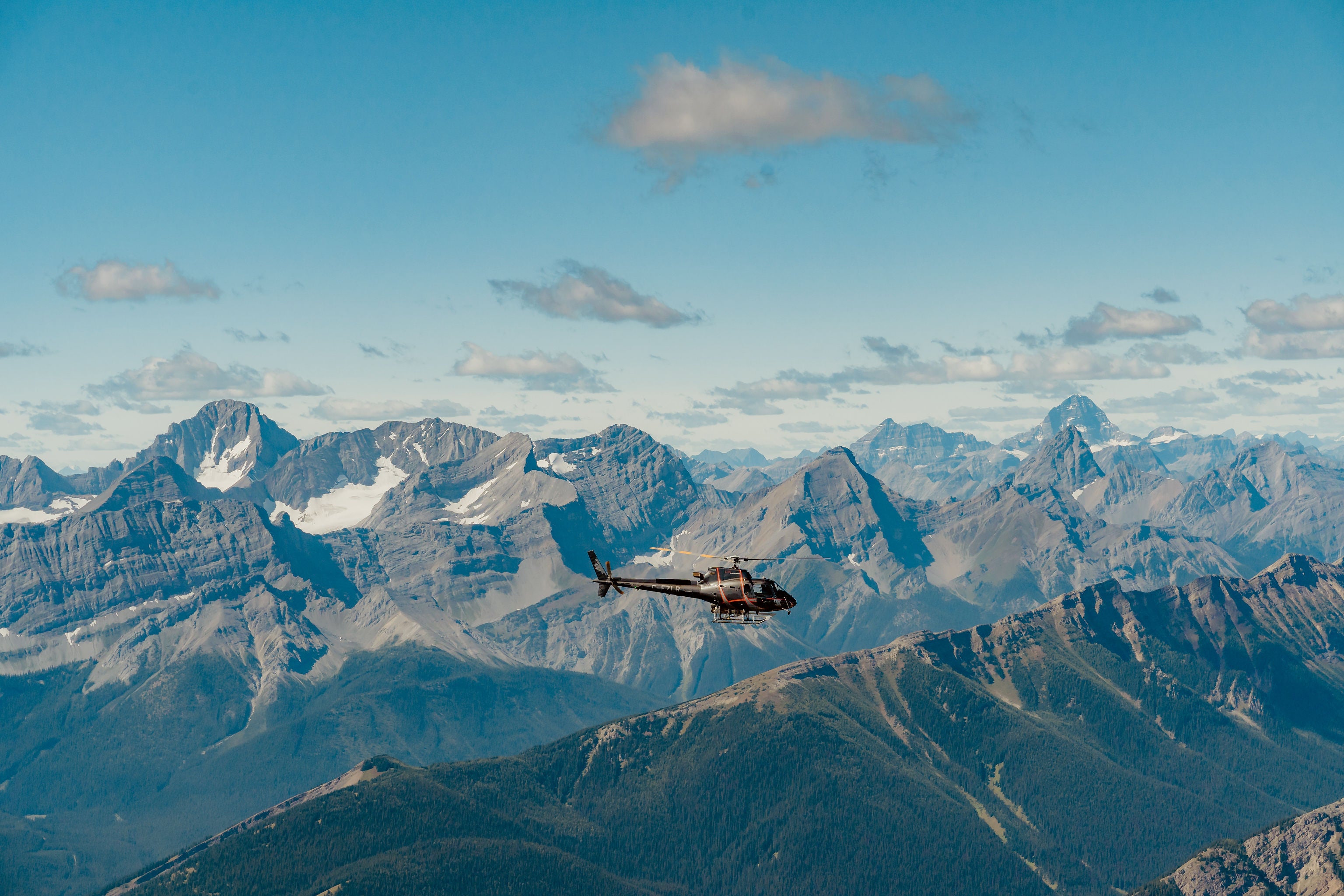 A helicopter trip is one of the best ways to appreciate the true beauty of the Rockies