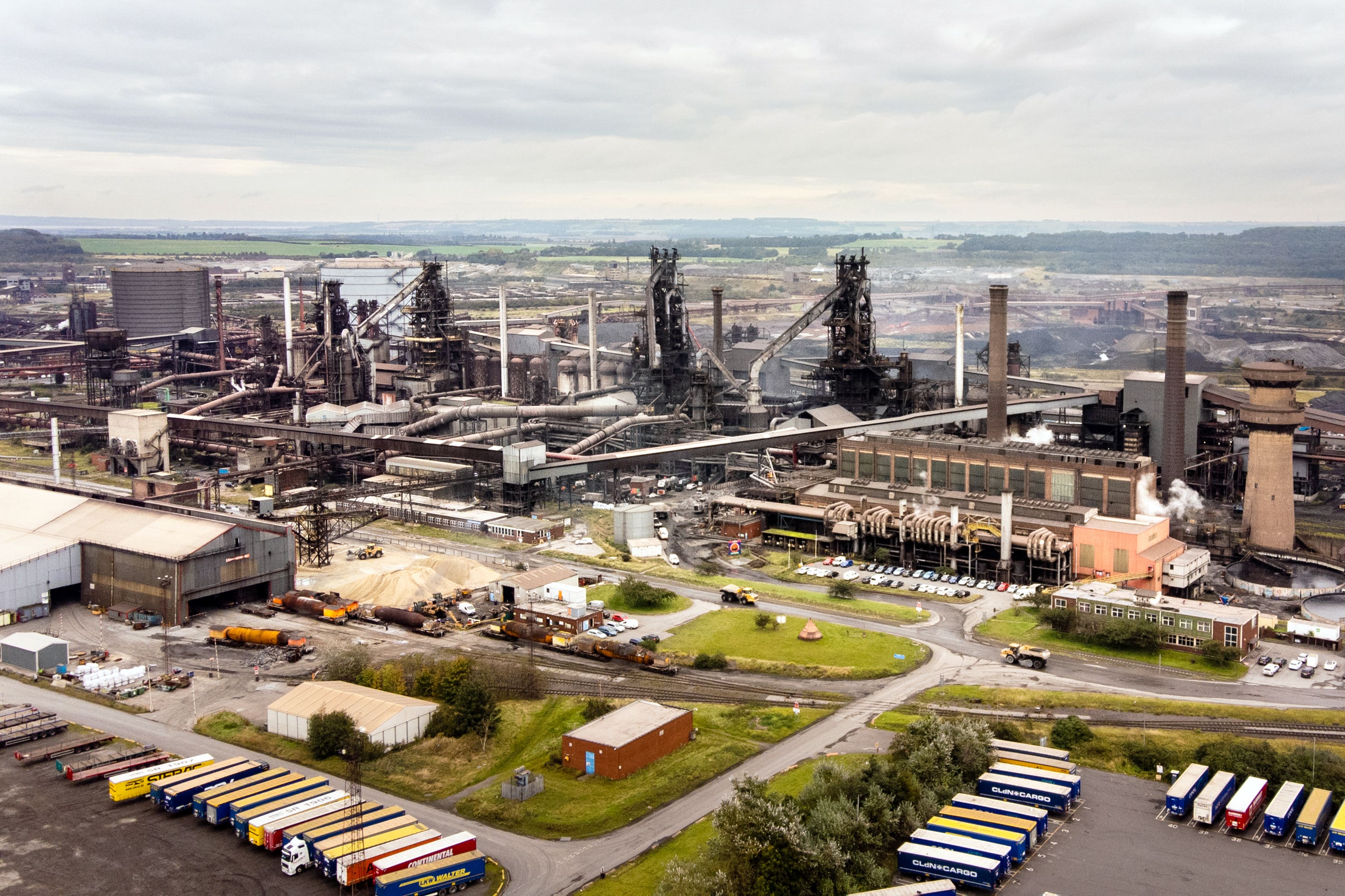 Steel made in places like Scunthorpe, Lincolnshire, could face US tariffs (Danny Lawson/PA)