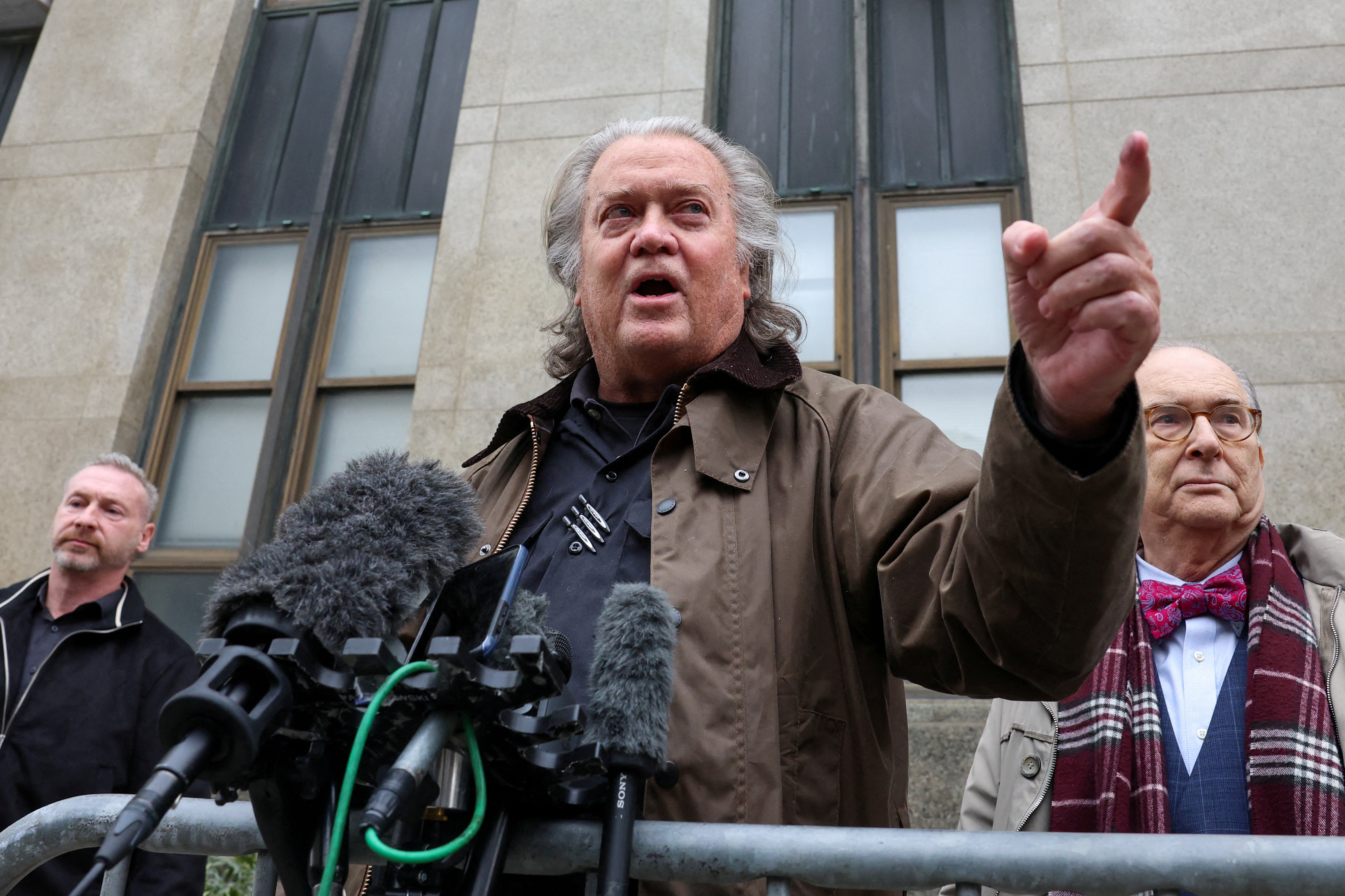 Steve Bannon raged at New York Attorney General Letitia James and Manhattan District Attorney Alvin Bragg after he reached a plea to avoid jail in a long-running fraud case on February 11.