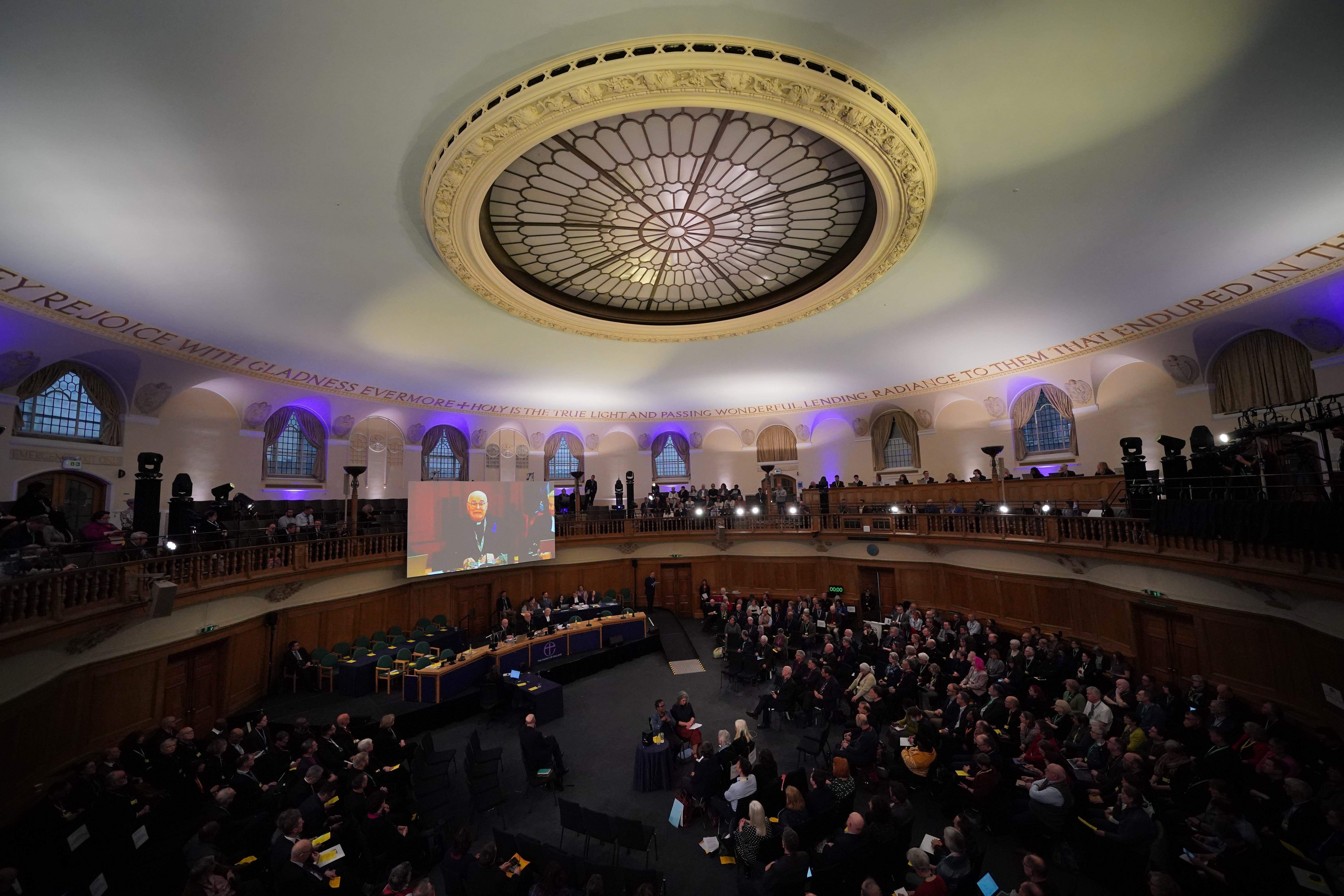 The Church of England’s General Synod debated and voted on safeguarding on Tuesday (Jonathan Brady/PA)