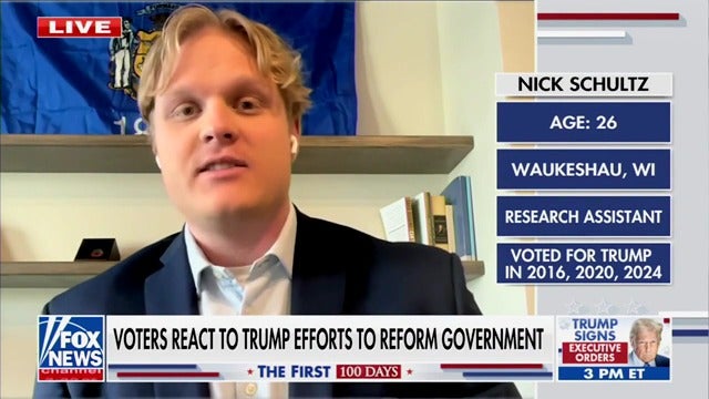 Nick Schultz, who works as a policy research assistant to a GOP state representative, appears on Fox News to talk about Donald Trump and Elon Musk through the perspective of an everyday Trump voter.