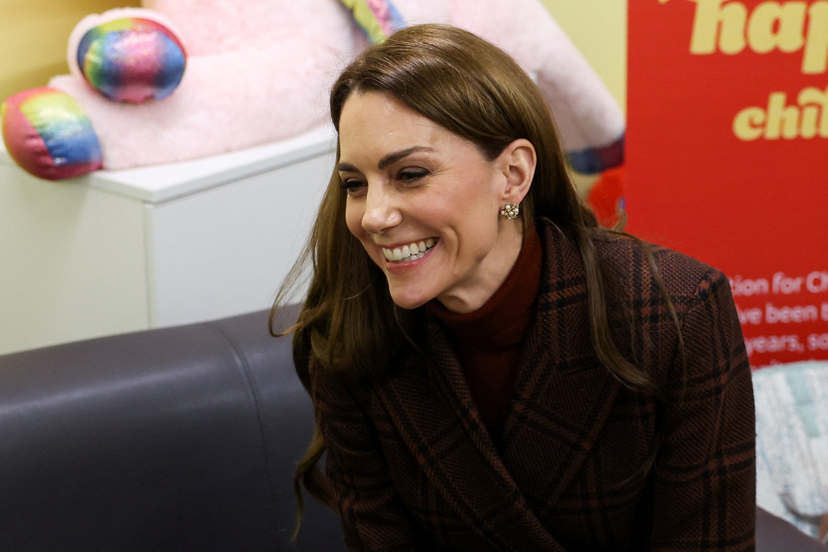 Kate smiles during her visit to HMP Styal