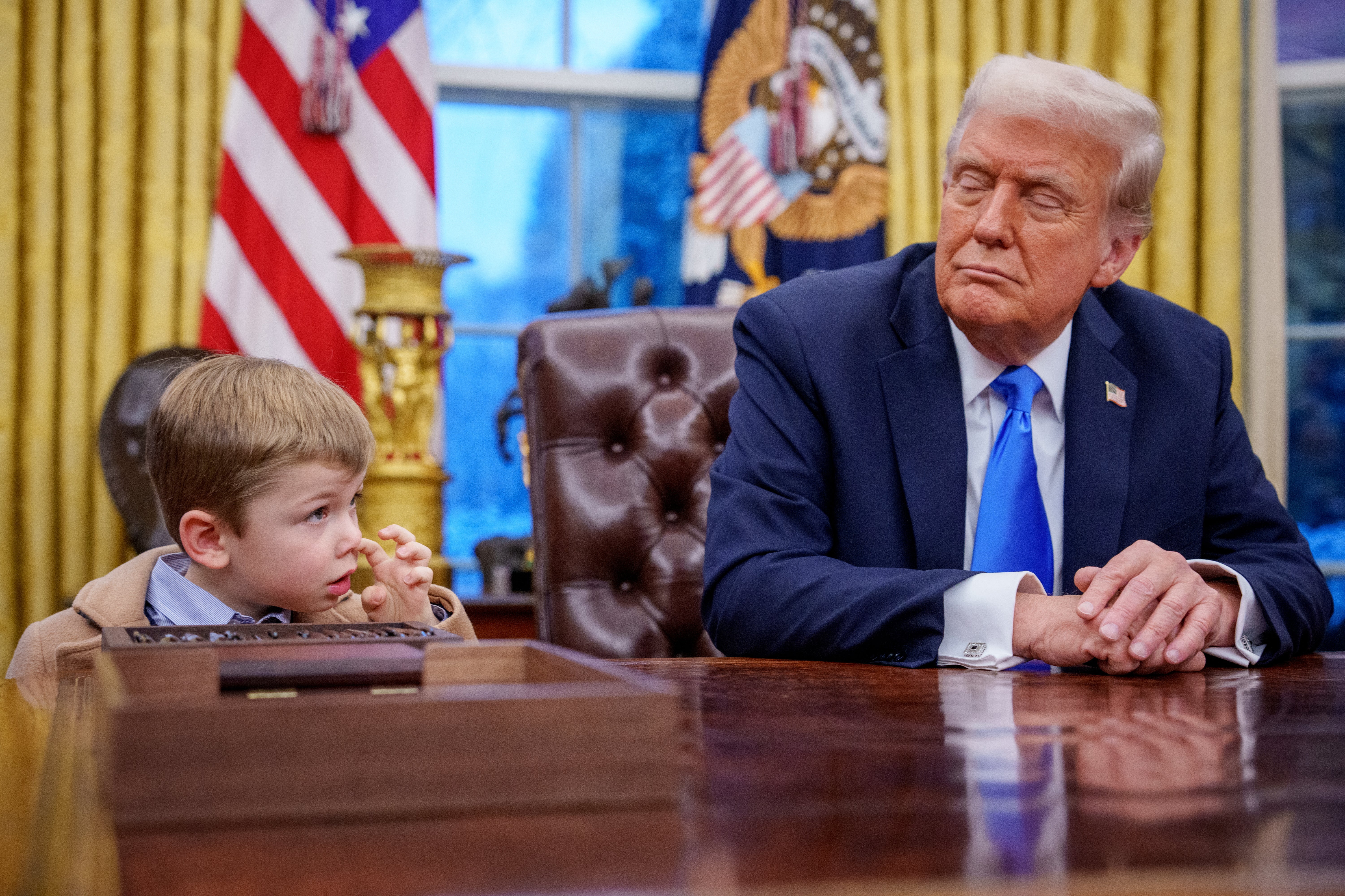 Musk and his son posed next to Trump during an executive order signing in the Oval Office at the White House Tuesday – a move that bolstered DOGE’s powers