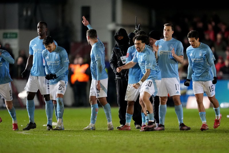 Nottingham Forest deny ten-man Exeter on penalties after FA Cup fright