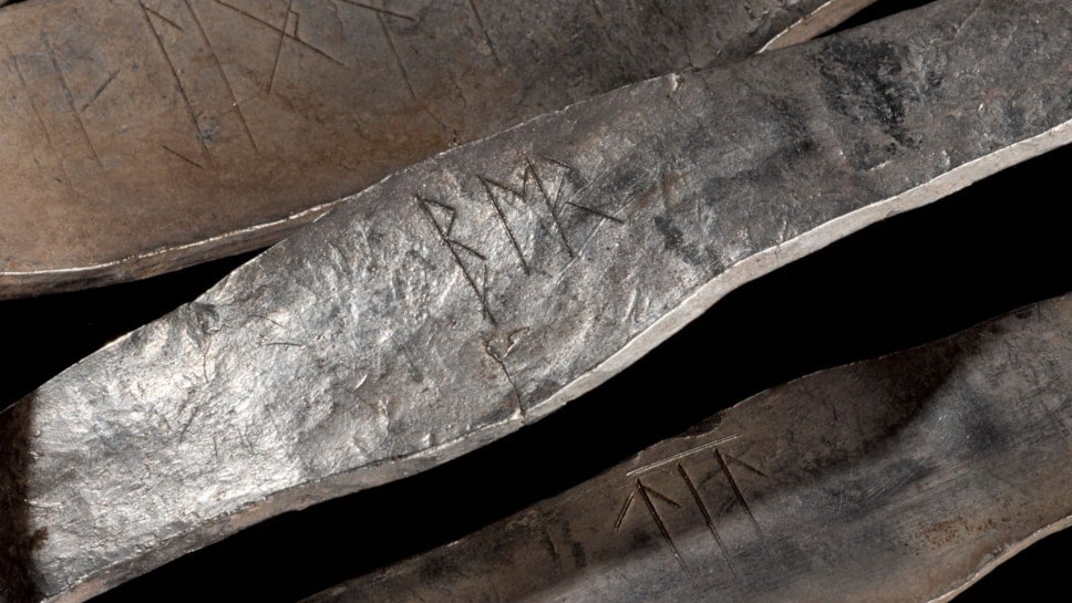 Runic inscription on arm ring from Galloway Hoard