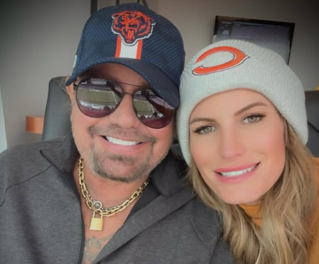 Vince Neil with his girlfriend, rain Andreani