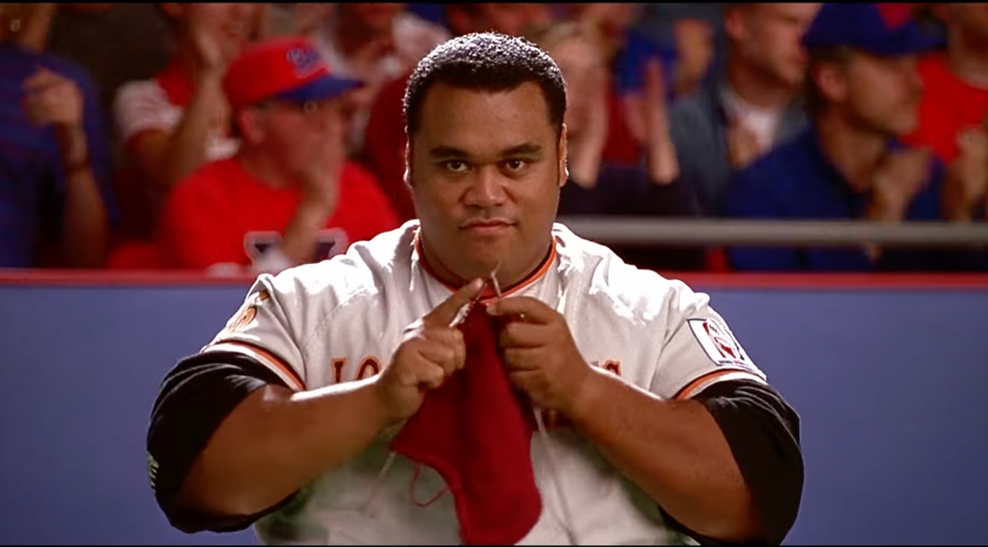 Peter Navy Tuiasosopo no filme de 1998 'Baseketball'