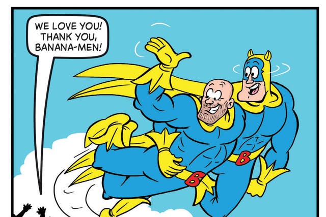 Bananaman and Mike Tindall team up in Beano (Beano/PA)