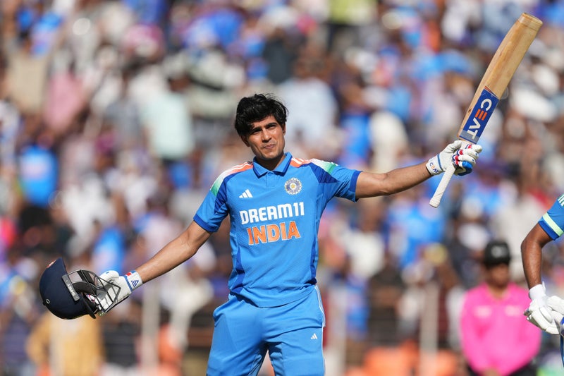 Shubman Gill hits hundred as India amass 356 in third ODI against England