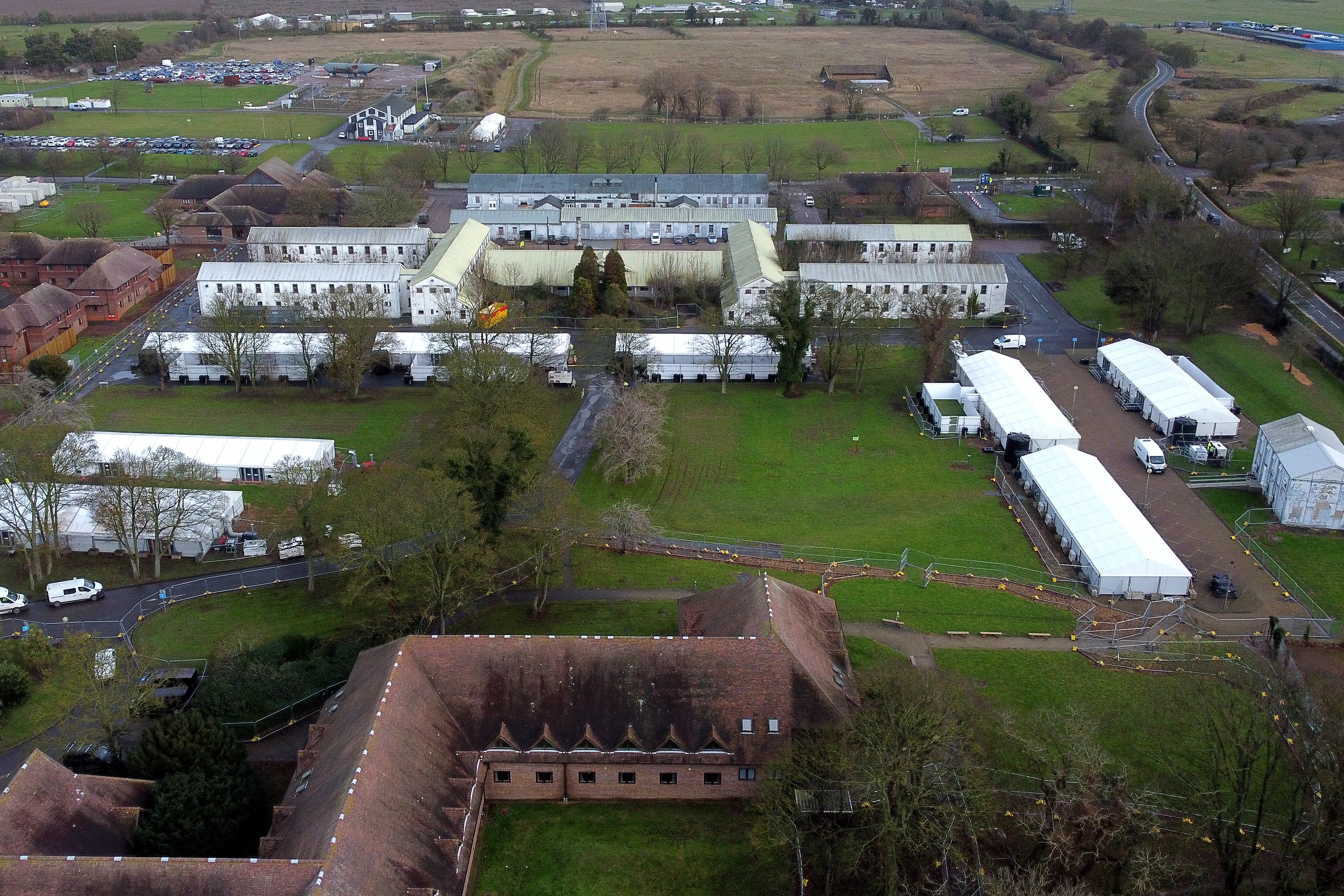 The Manston site is used to process people who have arrived by small boats to the UK (PA)