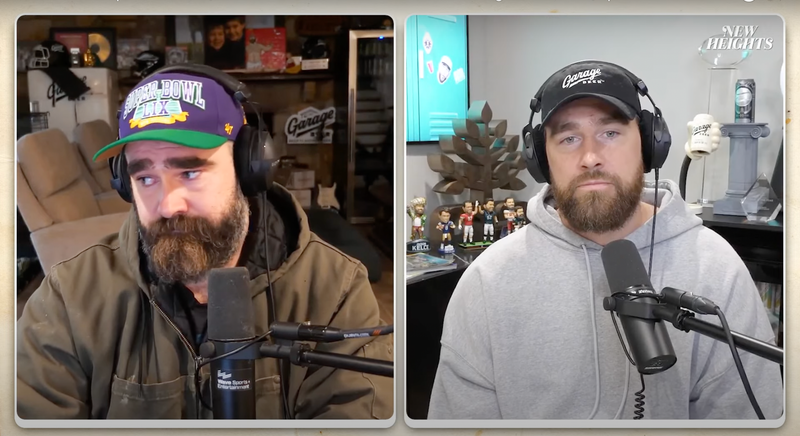 Jason Kelce breaks down in tears over confusion about him supporting Eagles over brother Travis