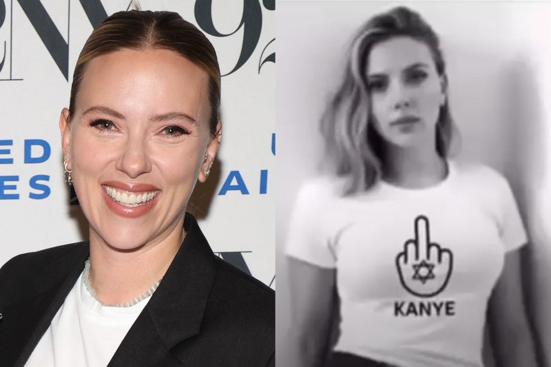 Scarlett Johansson speaks out after fake AI video of celebrities giving Kanye West the finger goes viral