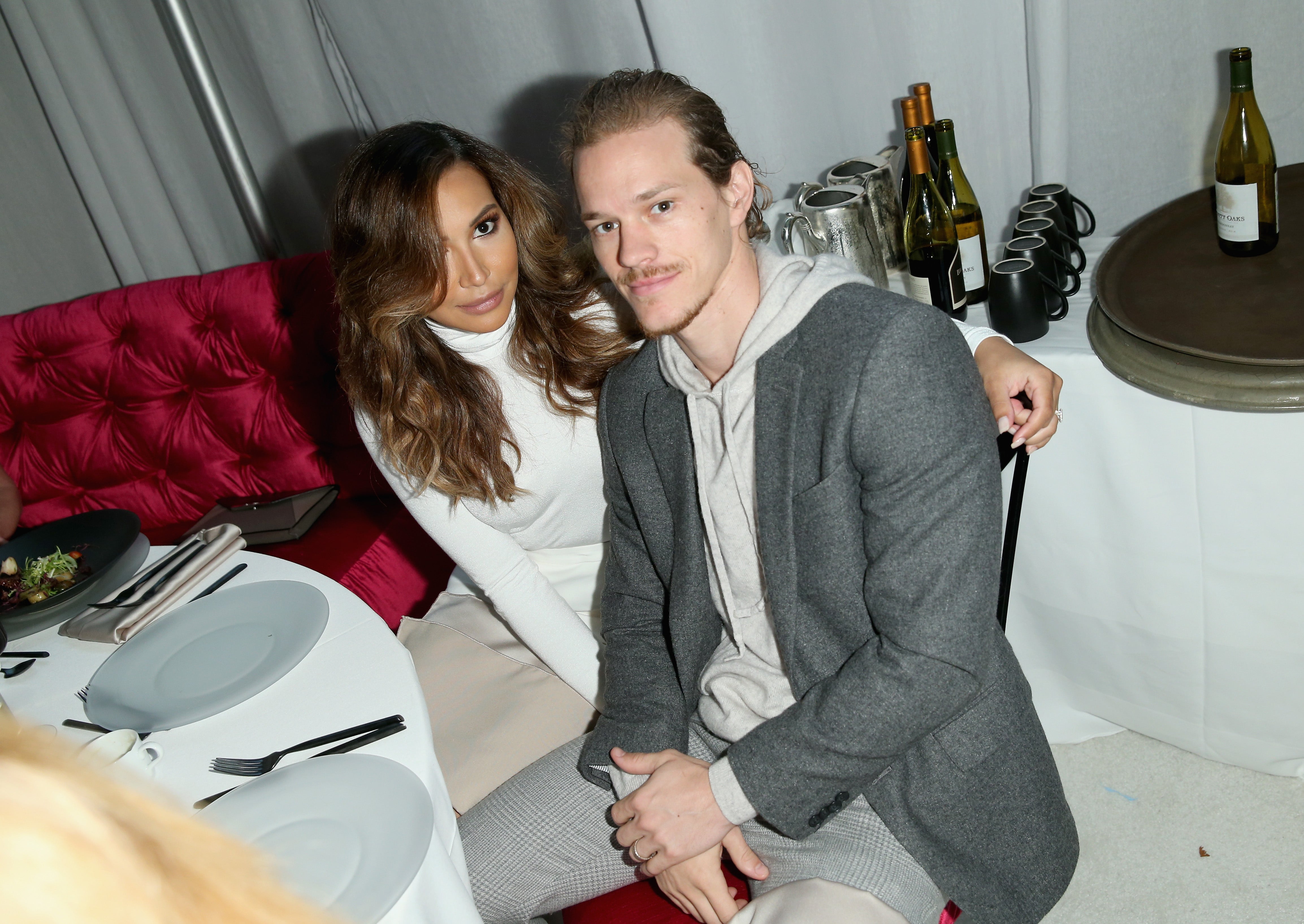 <p>Actors Naya Rivera (L) and Ryan Dorsey attend the March Of Dimes Celebration Of Babies Luncheon honoring Jessica Alba at the Beverly Wilshire Four Seasons Hotel on December 4, 2015 in Beverly Hills, California</p>
