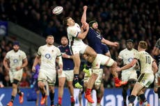 England wing Ollie Sleightholme: ‘I don’t think there’s much wrong with a little bit of argy-bargy’
