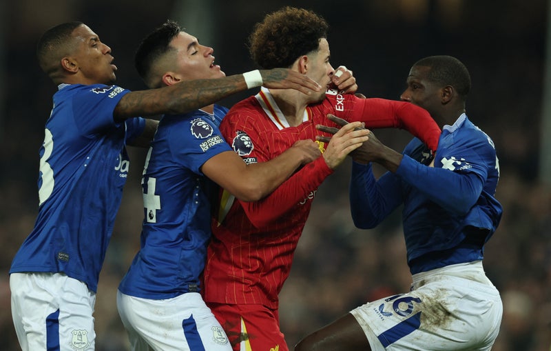 Goals, cards, and chaotic drama makes Goodison’s last Merseryside derby a thrilling finale