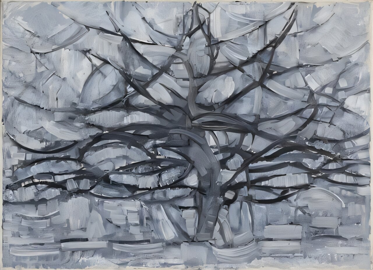 Gray Tree, door Pete Mondrian, 1911