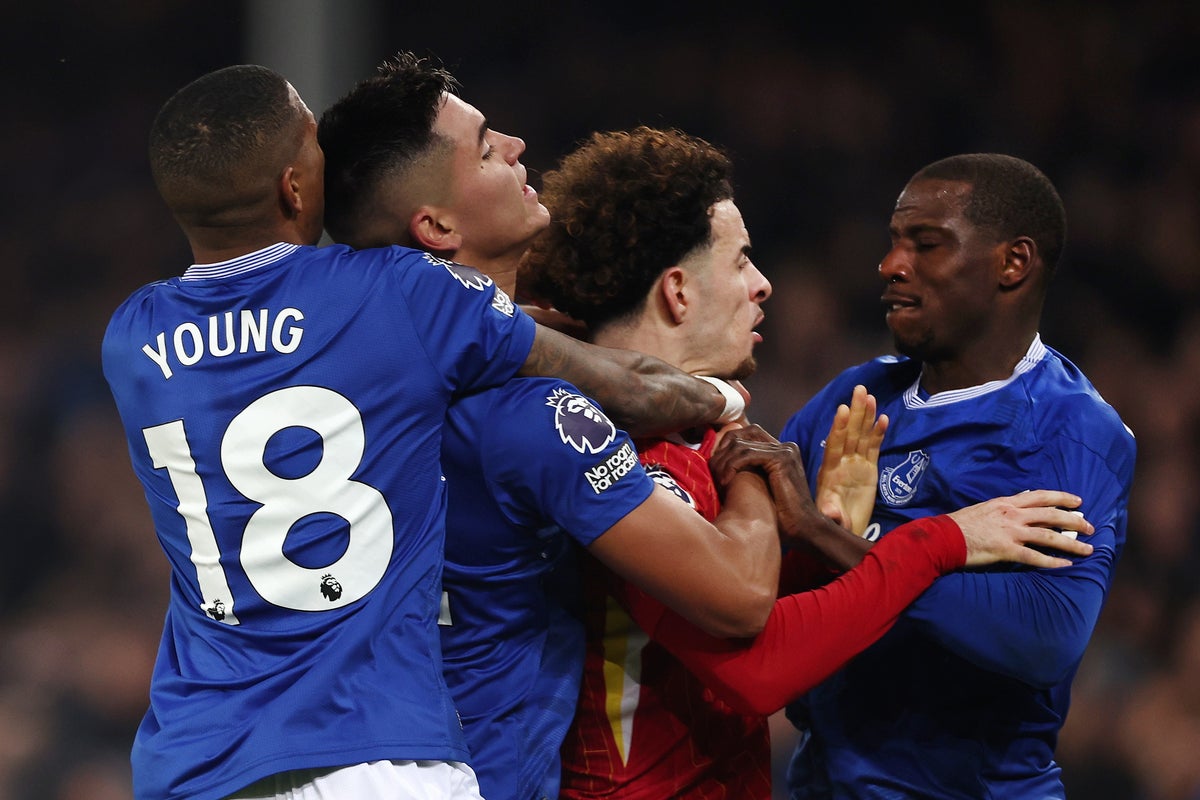 Goals, cards, and chaotic drama makes Goodison’s last Merseyside derby a thrilling finale