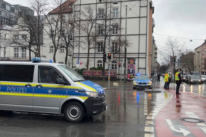 Several are injured after a driver hits a group of people in Munich