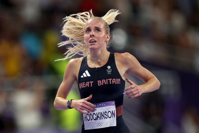<p>Keely Hodgkinson of Team Great Britain competes at the Paris Olympics</p>