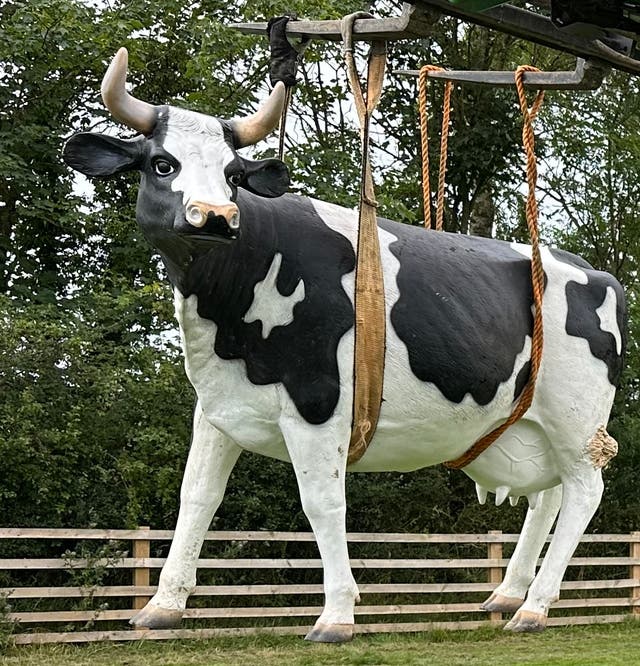 <p>The plastic cow is believed to have been stolen at some point over the course of a fortnight in January</p>