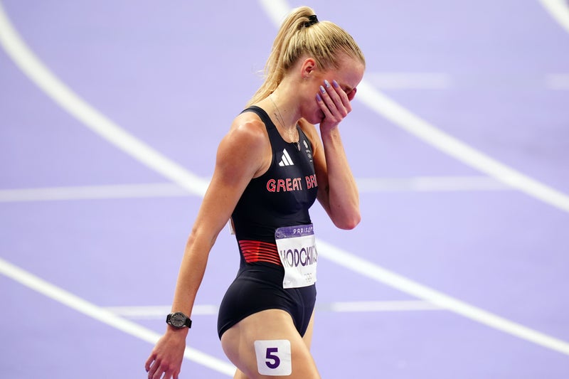 Keely Hodgkinson ‘gutted’ as injury forces Olympic star out of 800m record bid