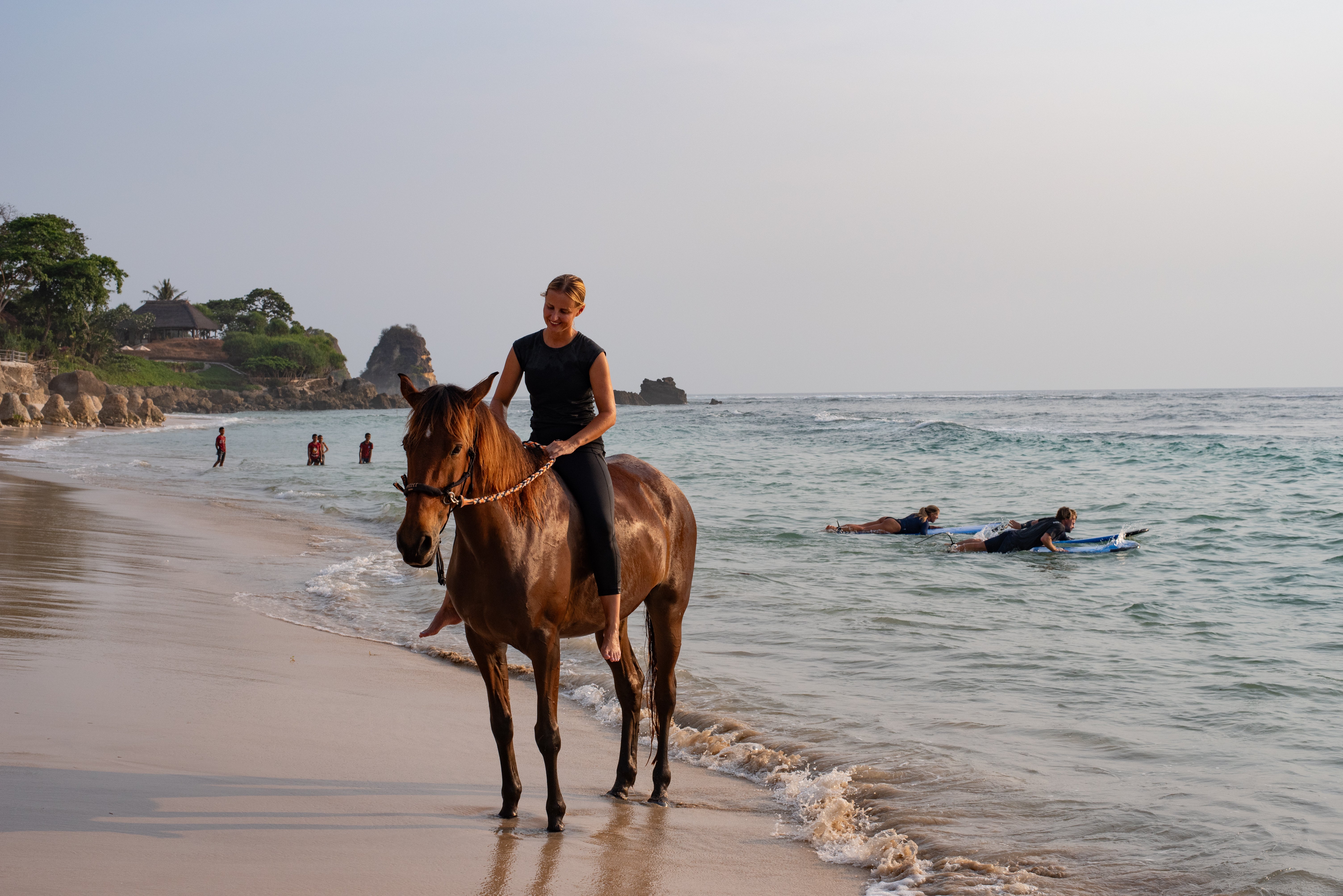 Equestrian consultant Evelien Akerboom runs the horse programmes at Nihi