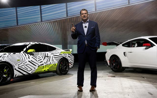 <p>Ford CEO Jim Farley warned that the tariffs on Mexico and Canada could mean job losses in Trump-voting states</p>