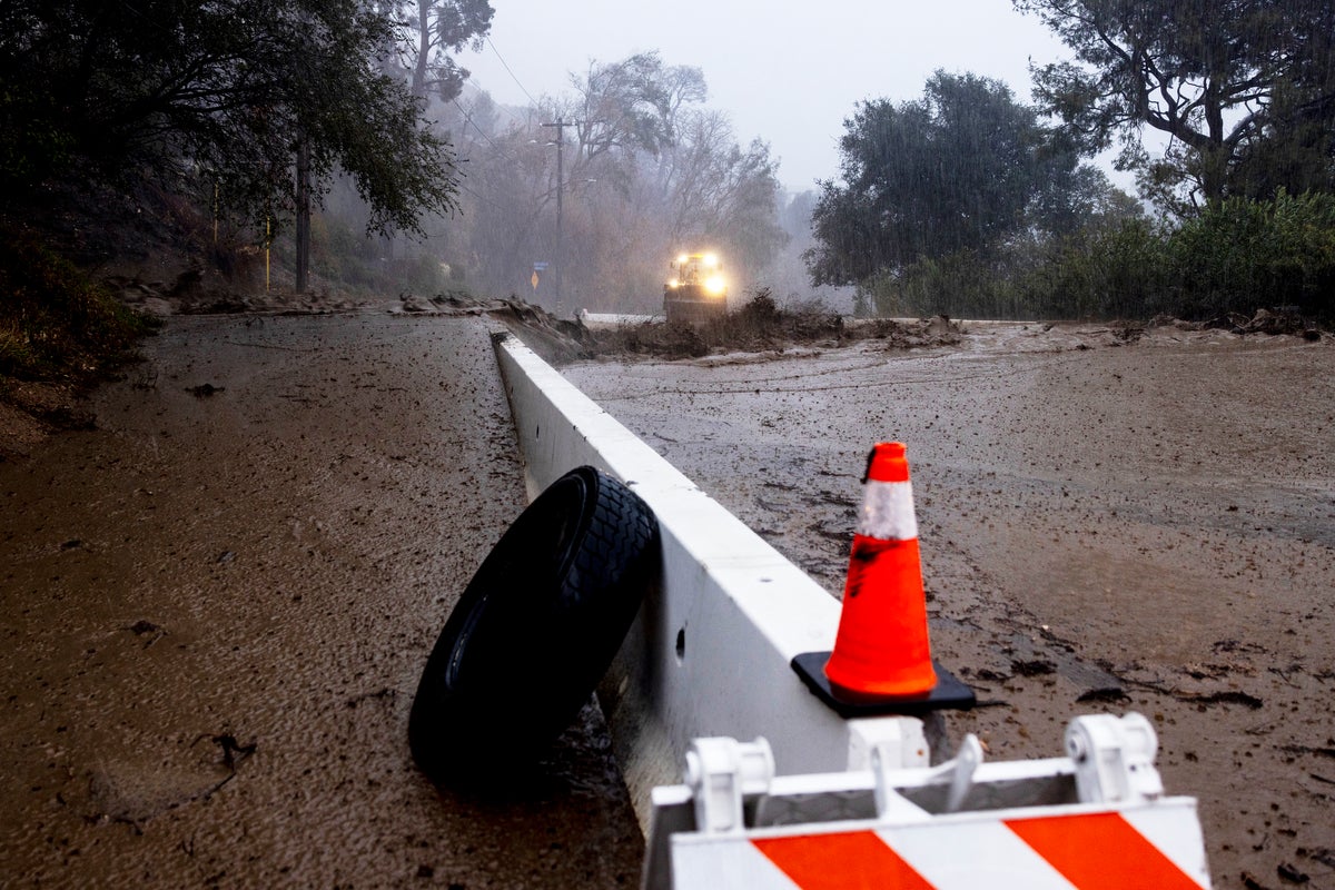 Southern California hit by destructive debris flows caused by heavy rains