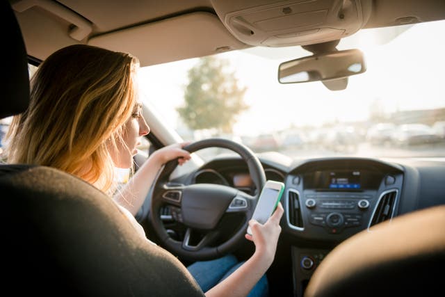 <p>Using your phone while driving is dangerous</p>
