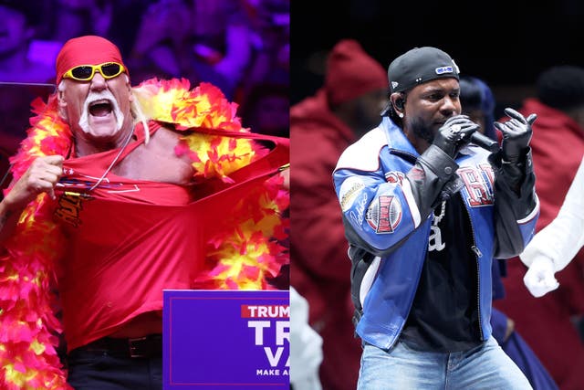 <p>Kendrick Lamar and Hulk Hogan</p>