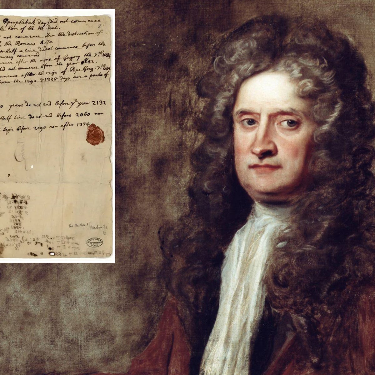 Sir Isaac Newton letter from 1704 predicts when world will end
