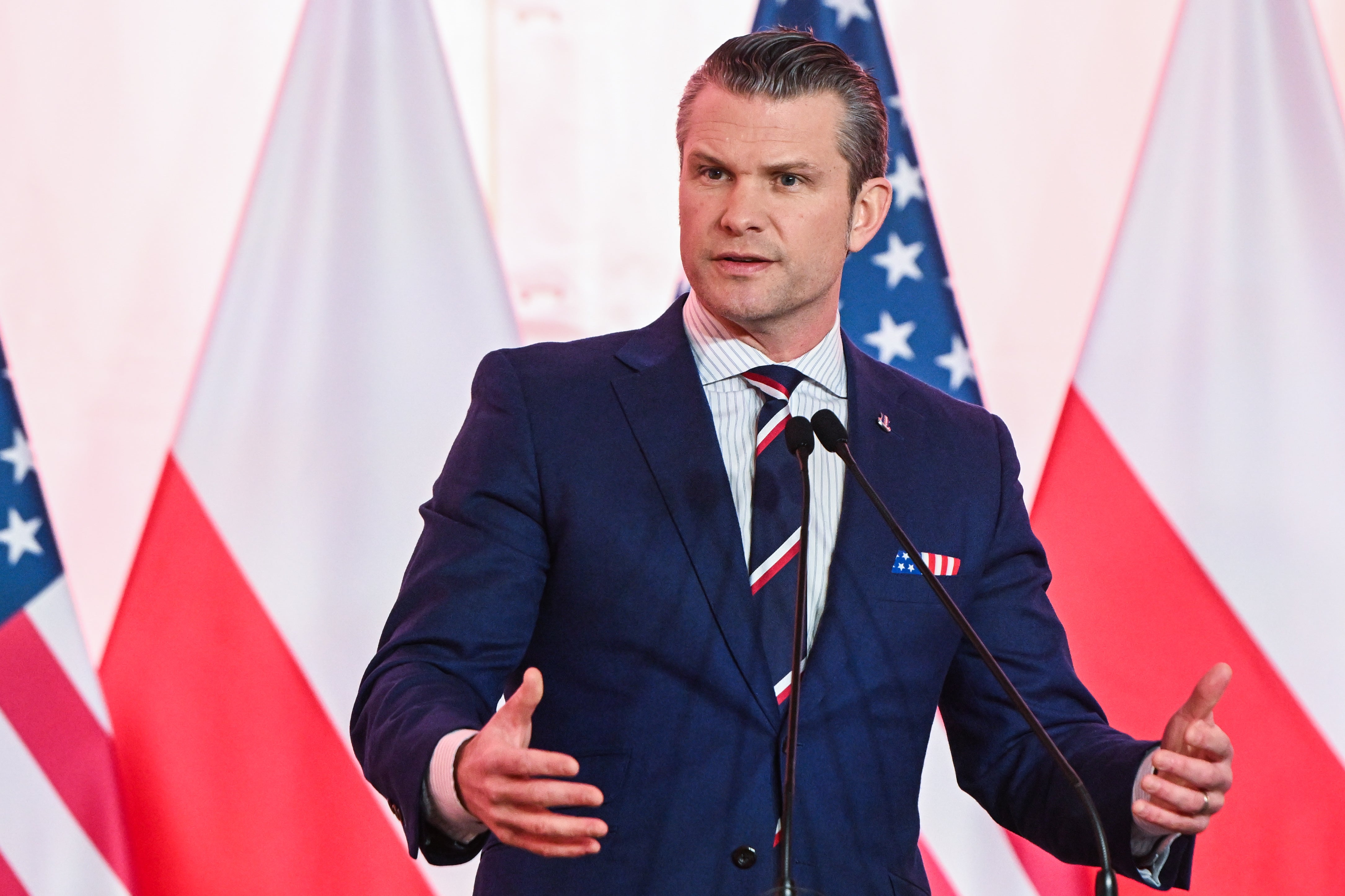 Pete Hegseth repeated Donald Trump’s claims some countries aren’t paying enough towards Nato