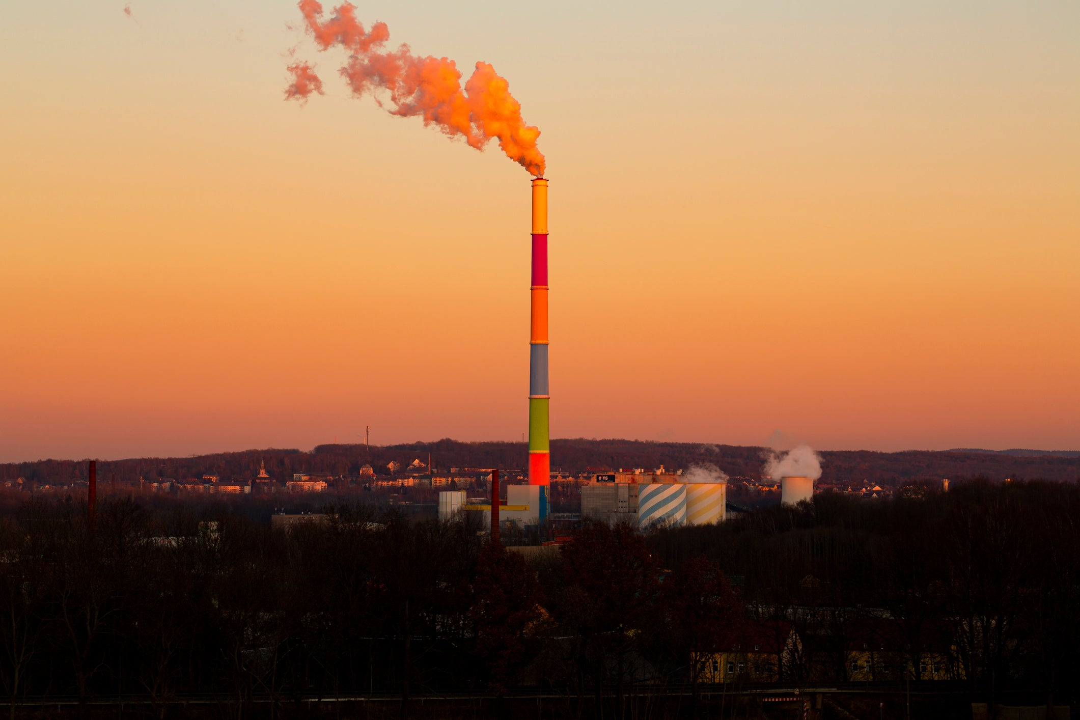 The 300m-high power plant chimney known locally as the Lulatsch