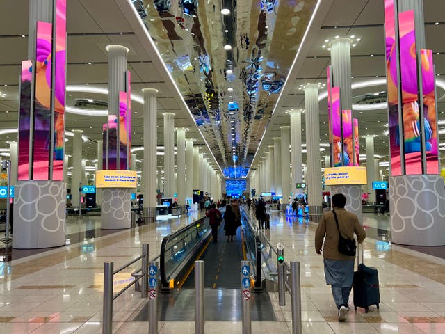<p>Arrivals area at Dubai International airport (file photo)</p>