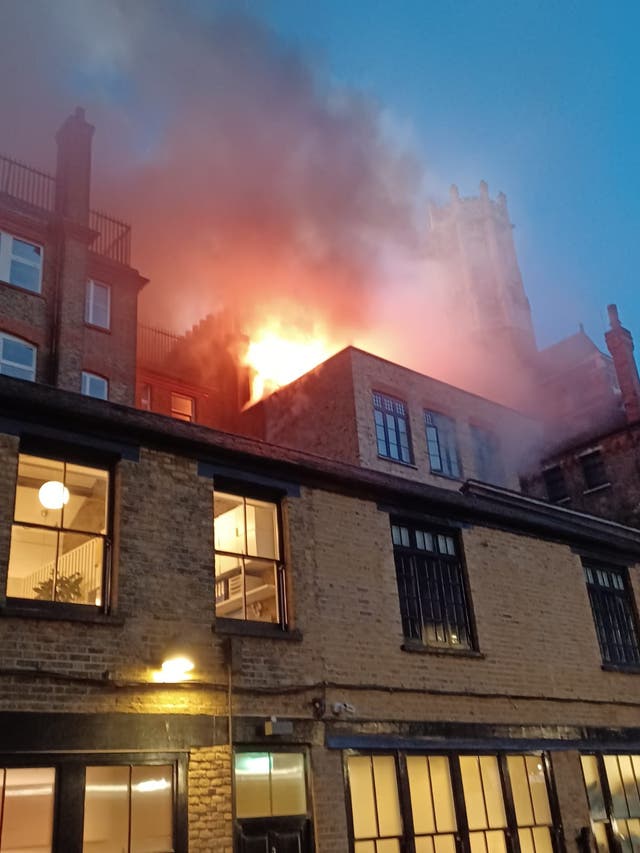 <p>Chiltern Firehouse is a regular haunt of celebrities (London Fire Brigade/PA)</p>