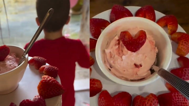 <p>Prince Archie and Princess Lilibet help Meghan Markle produce Valentine’s Day treat.</p>