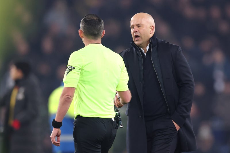 Arne Slot banned for abusing referee Michael Oliver after Liverpool’s chaotic derby win over Everton