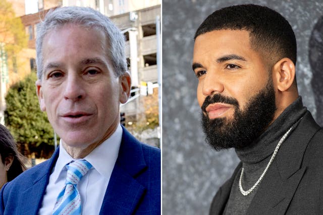 <p>Attorney Brian Steel (left) has been named in the Drizzy rappers’ (right) fresh collaborative album with PartyNextDoor</p>