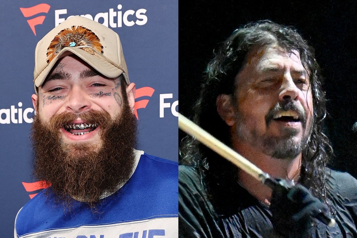 Post Malone joins reunited Nirvana at Saturday Night Live 50th