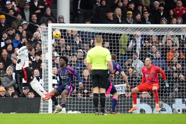 Fulham’s Calvin Bassey was on target against Nottingham Forest (Adam Davy/PA)