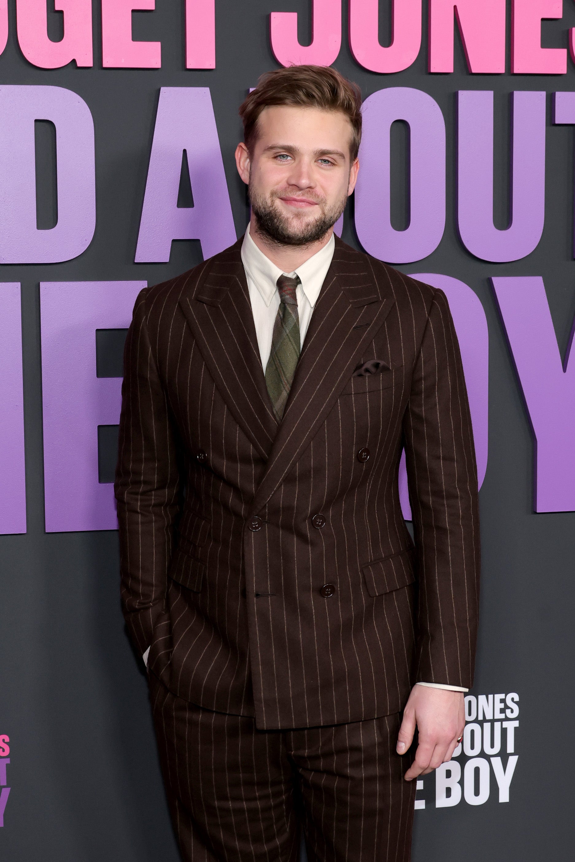 Leo Woodall at a screening of 'Bridget Jones: Mad About The Boy' in New York in February 2025