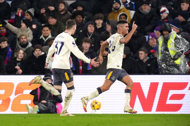 Charly Alcaraz snatches late winner for Everton against Crystal Palace