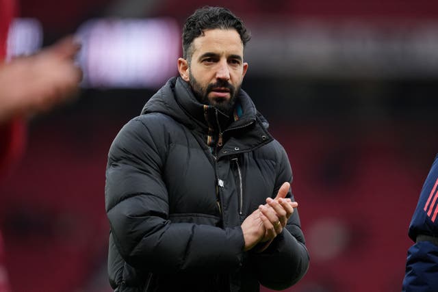 Ruben Amorim is not shying away from the club’s issues (Martin Rickett/PA)