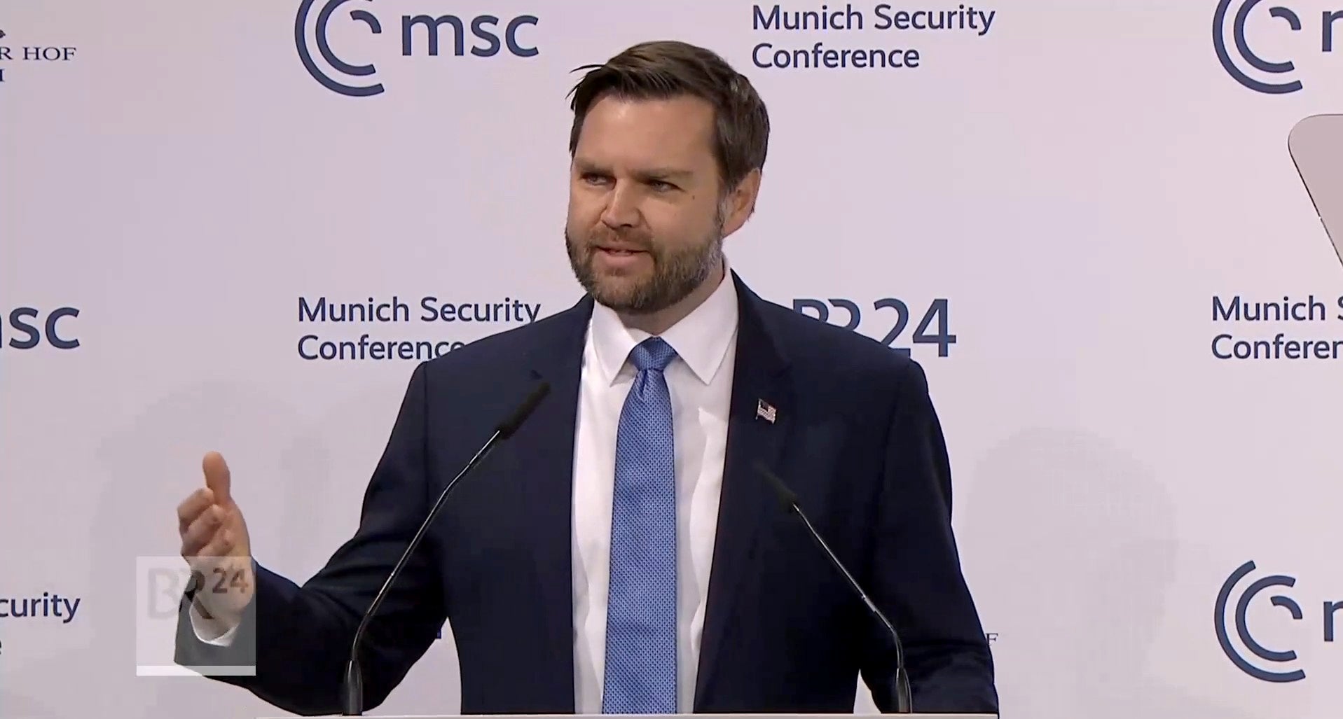 JD Vance stunned EU leaders when he accused them of suppressing free speech during a speech to the Munich Security Conference (Munich Security Conference/PA)