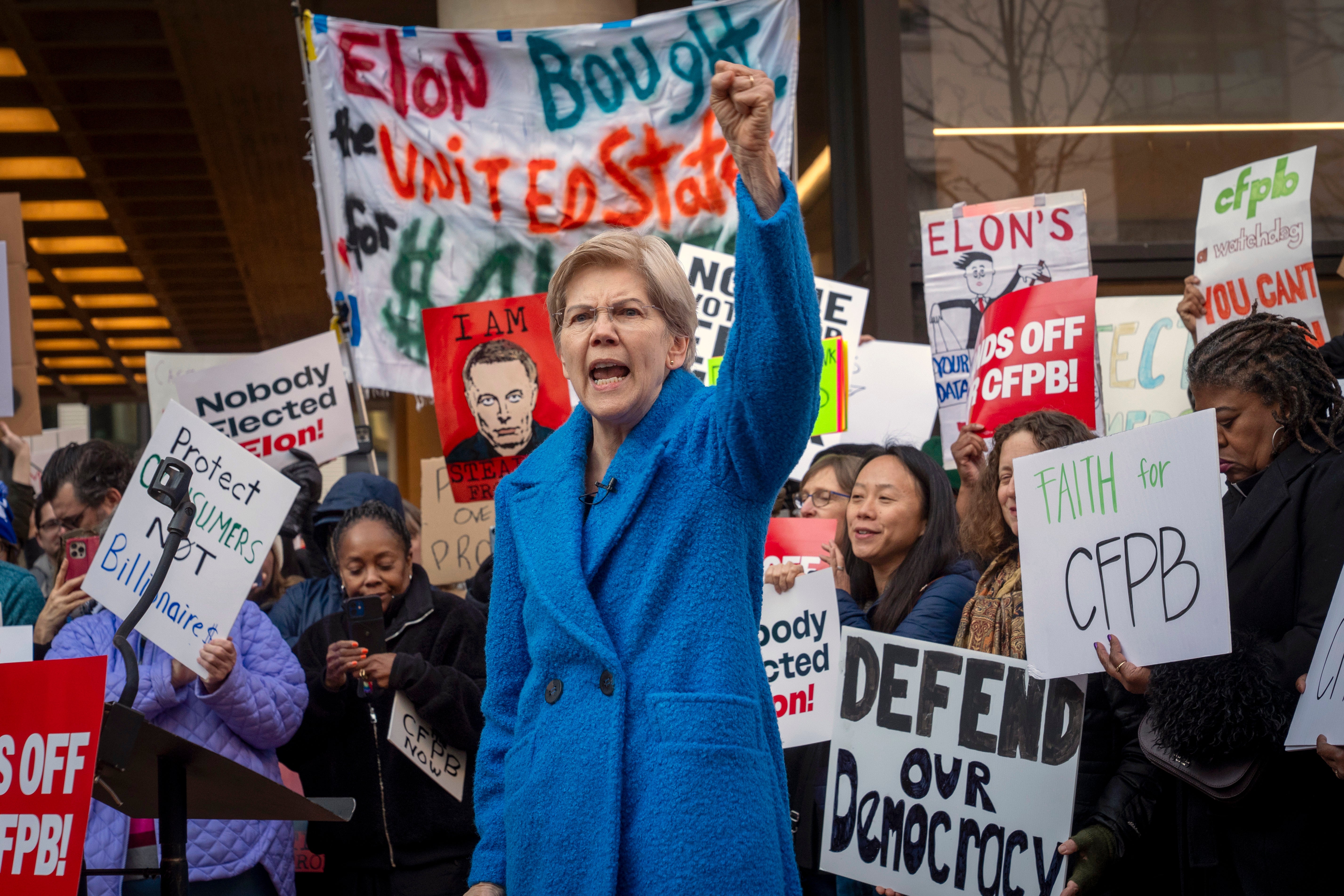 Founded in 2010 by Senator Elizabeth Warren (pictured), the CFPB was established to monitor credit card companies, mortgage providers, debt collectors and other segments of the consumer finance industry