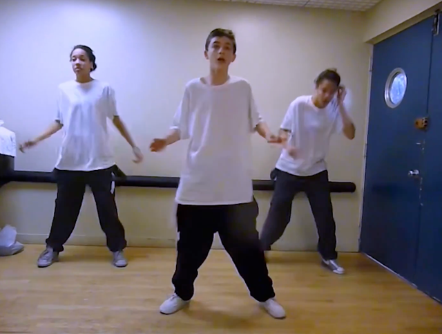 <p>Timothée Chalamet in an old high school talent show audition</p>