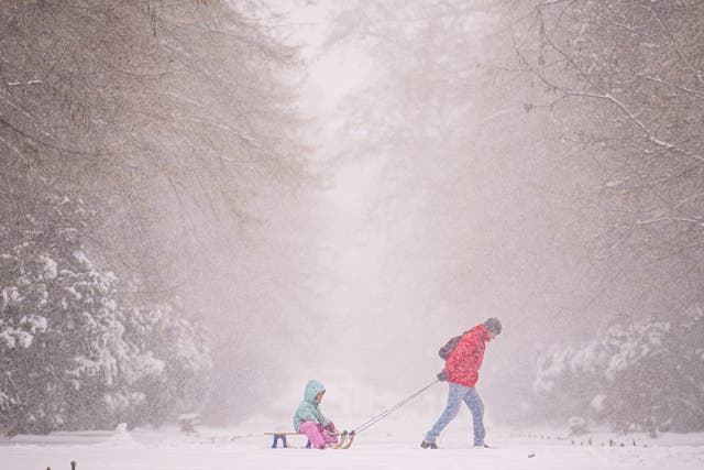 <p>Bucharest, Romania, pictured, has been hit with heavy snow</p>