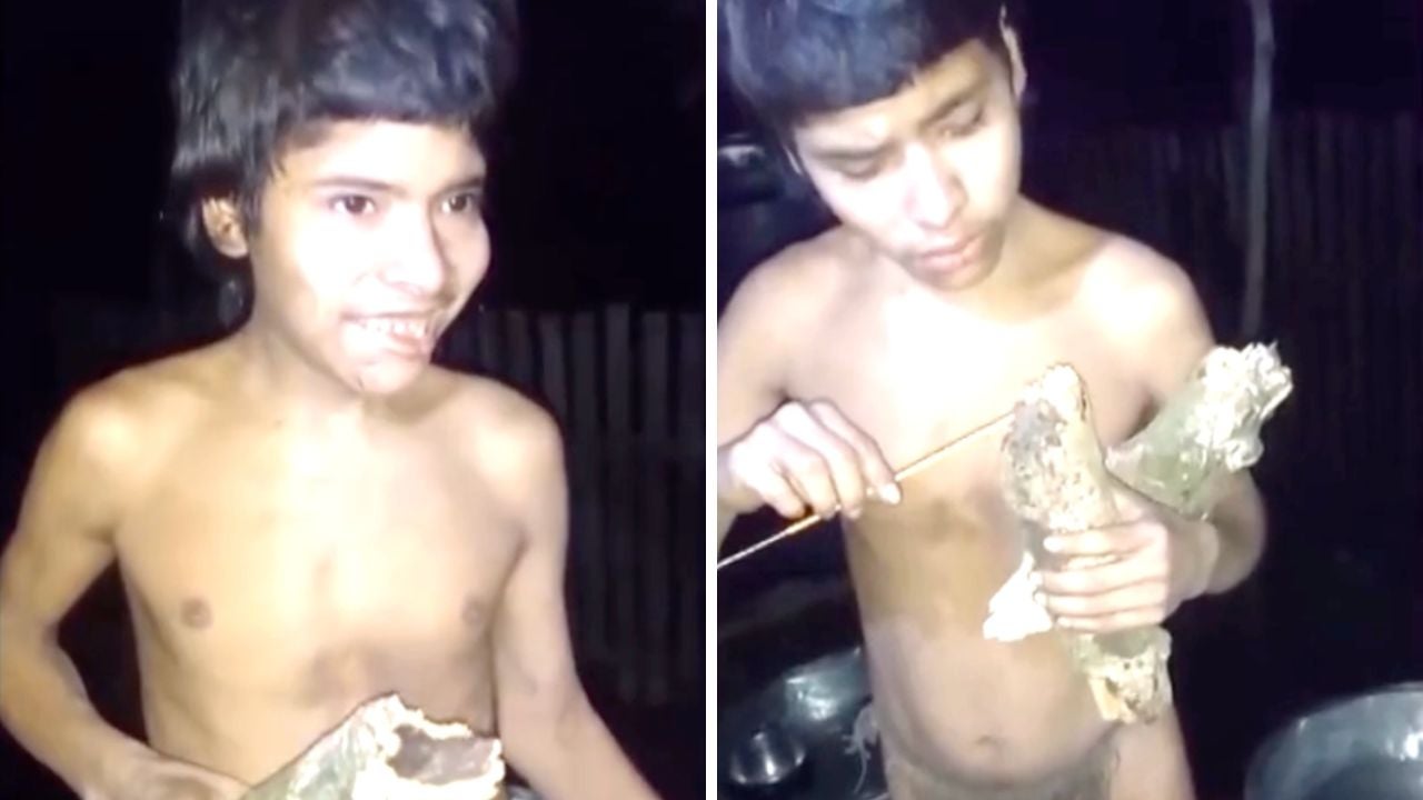 <p>Un indígena aislado regresa a su tribu en la selva amazónica tras breve contacto con el mundo exterior</p>